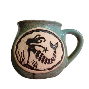 Artistic Ceramic Mug with Mermaid Design